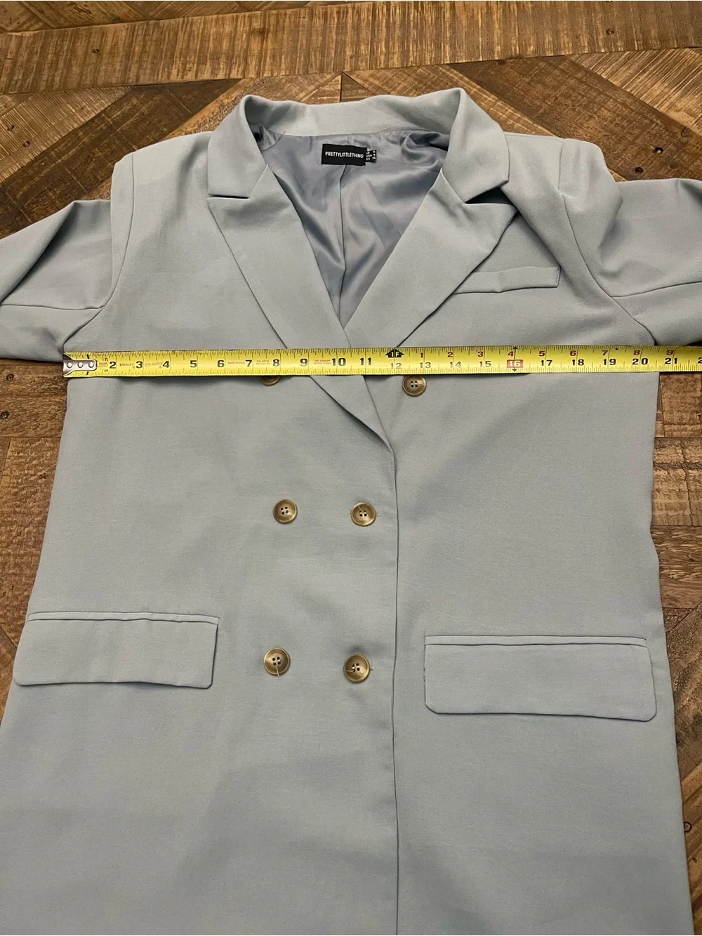 PLT Dusty Blue 2-Piece Tailored Pantsuit Matching Set